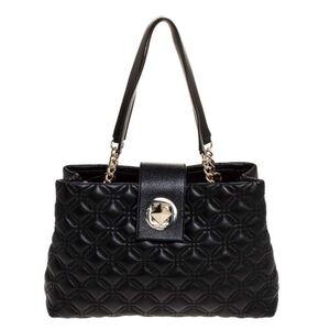 🆕 KATE SPADE Black Quilted Leather Astor Court Elena Tote